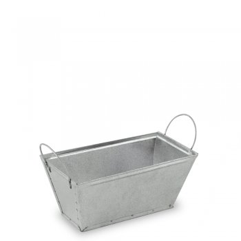 Cachepot retangular médio com alças