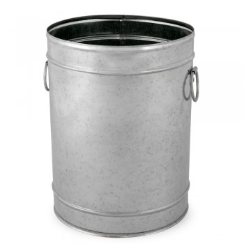 Cachepot Redondo tipo lixeira com argolas